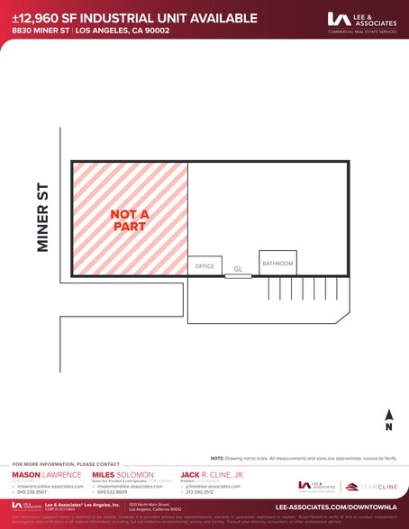 8830-8832 Miner St, Los Angeles, CA for lease - Site Plan - Image 2 of 16