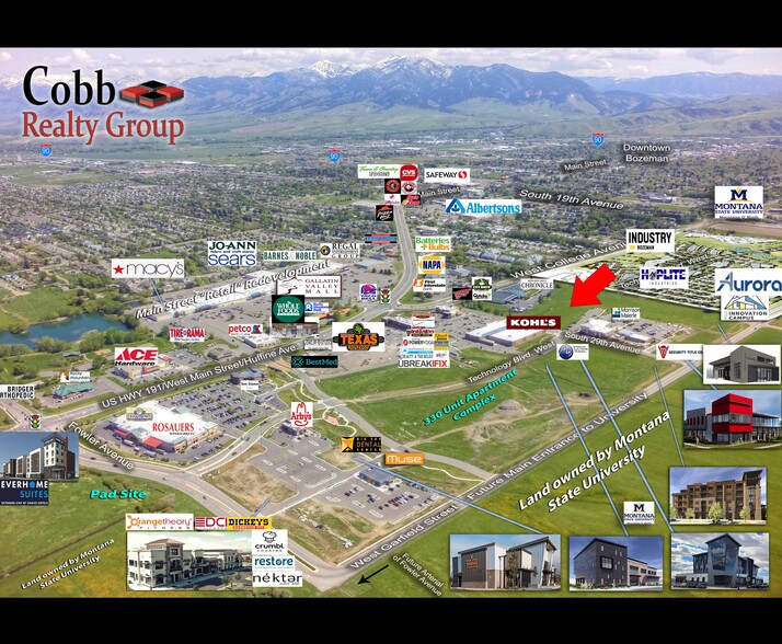 TBD TBD Technology West, Bozeman, MT for lease - Aerial - Image 1 of 4