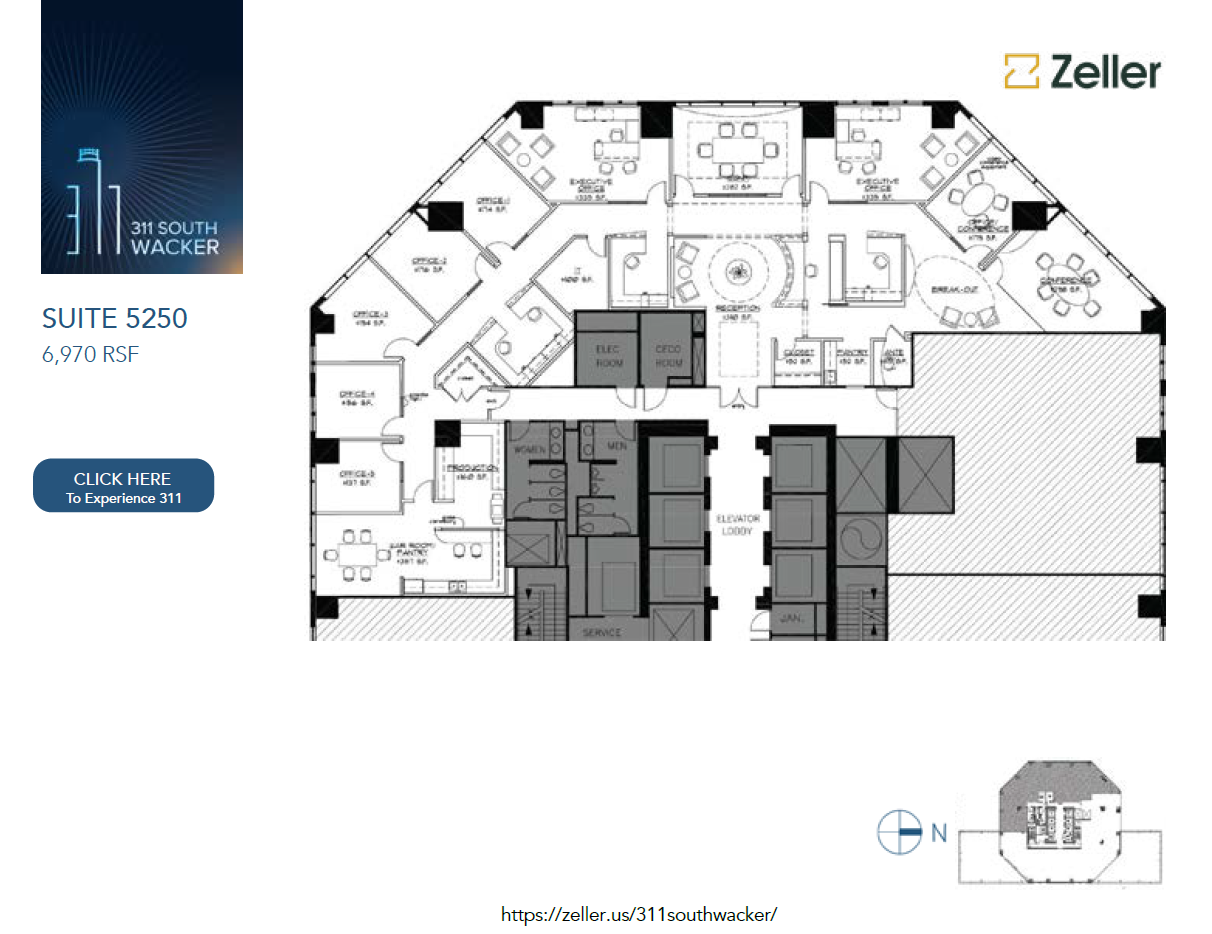 311 S Wacker Dr, Chicago, IL for lease Floor Plan- Image 1 of 1