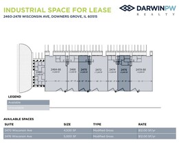 2460-2478 Wisconsin Ave, Downers Grove, IL for lease Floor Plan- Image 1 of 1