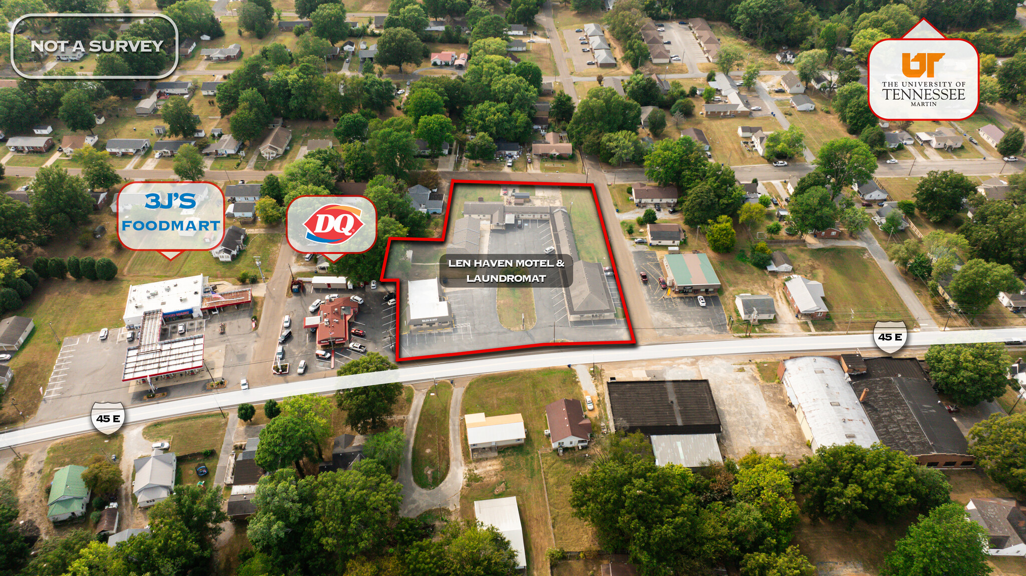 551 Elm St, Martin, TN for sale Aerial- Image 1 of 5