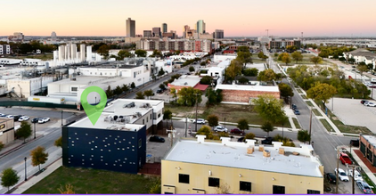 1001-1007 S Main St, Fort Worth, TX - aerial  map view