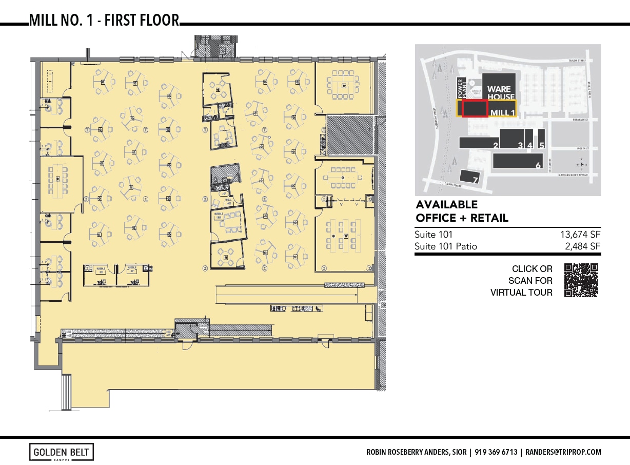 807 E Main St, Durham, NC for lease Floor Plan- Image 1 of 2