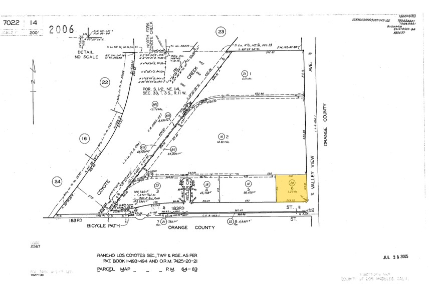 18115 Valley View Ave, Cerritos, CA for lease - Plat Map - Image 2 of 4