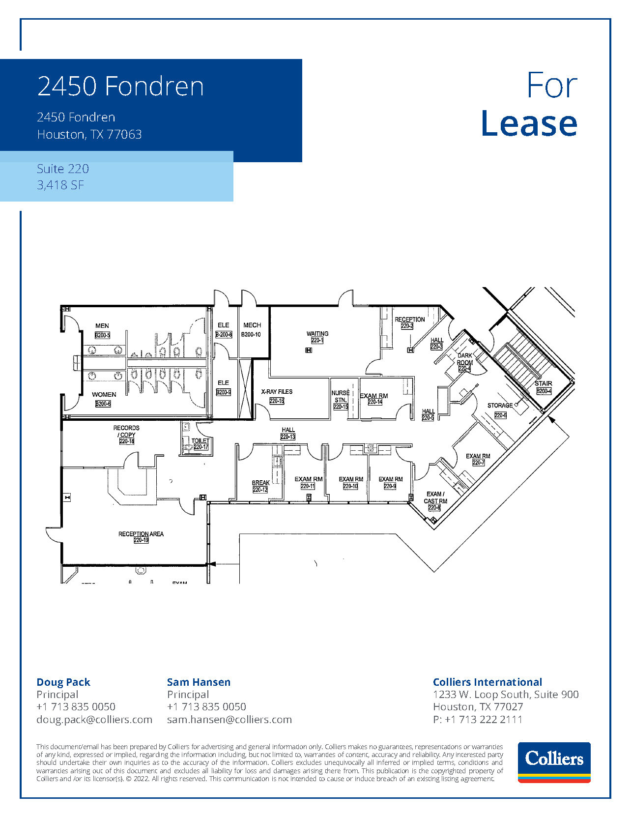 2500 Fondren Rd, Houston, TX for lease Floor Plan- Image 1 of 3