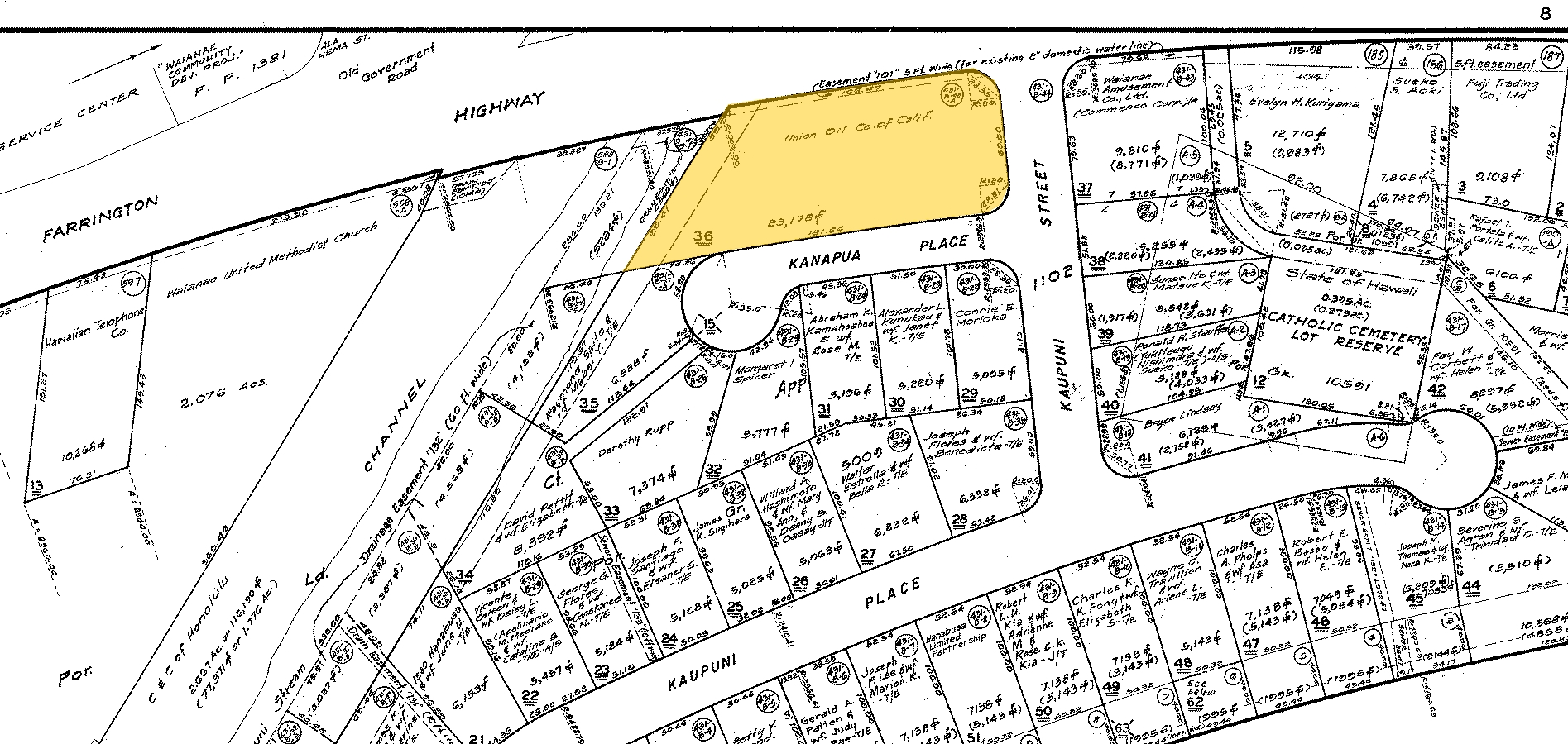 85-723 Farrington Hwy, Waianae, HI for sale Plat Map- Image 1 of 1