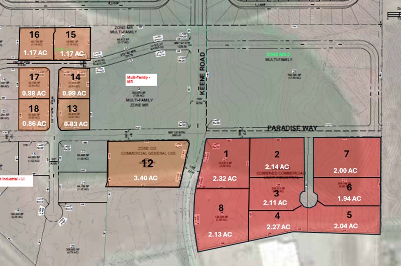 TBD Harstine Avenue, West Richland, WA for sale - Aerial - Image 2 of 3