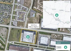 5601 W Military Hwy, McAllen, TX - AERIAL  map view