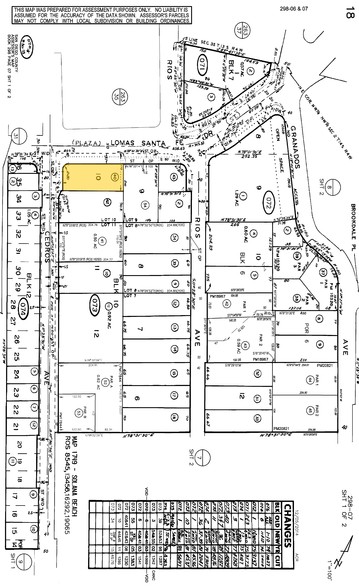 121-129 Lomas Santa Fe Dr, Solana Beach, CA for lease - Plat Map - Image 3 of 3