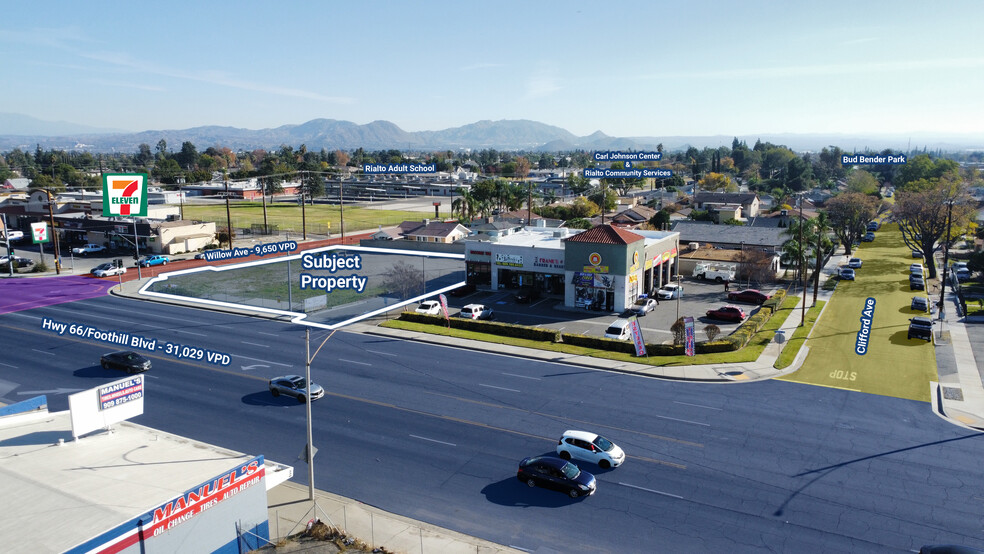 303 W Foothill Blvd & Willow Ave, Rialto, CA for lease - Building Photo - Image 2 of 8