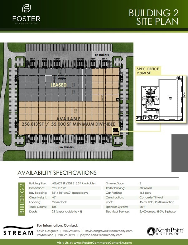 1122 S Foster Rd, San Antonio, TX for lease Floor Plan- Image 1 of 2
