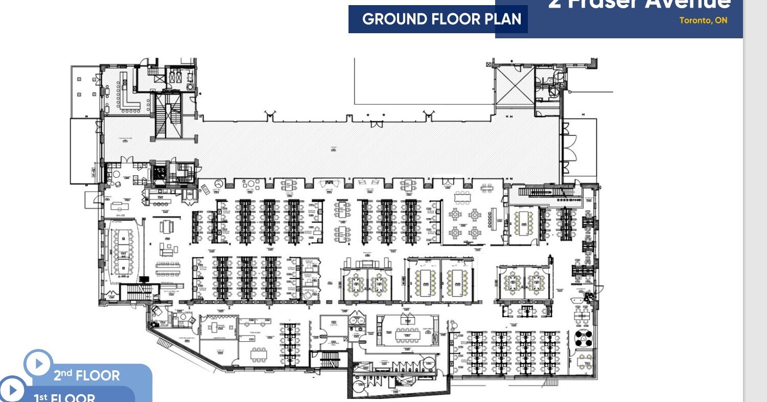 2 Fraser Ave, Toronto, ON for lease Floor Plan- Image 1 of 1
