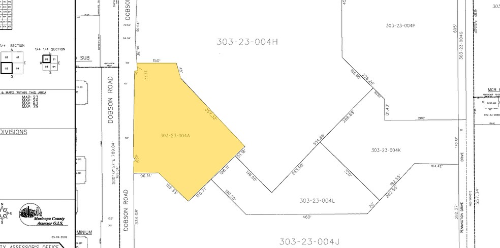 485 S Dobson Rd, Chandler, AZ for lease - Plat Map - Image 3 of 8