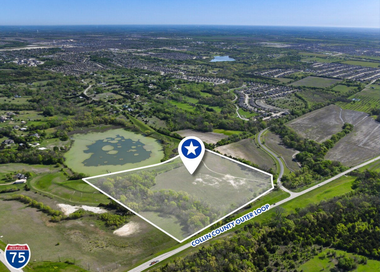 NEC of US 75 & Collin County Outer Loop loop, Anna, TX for sale Aerial- Image 1 of 5