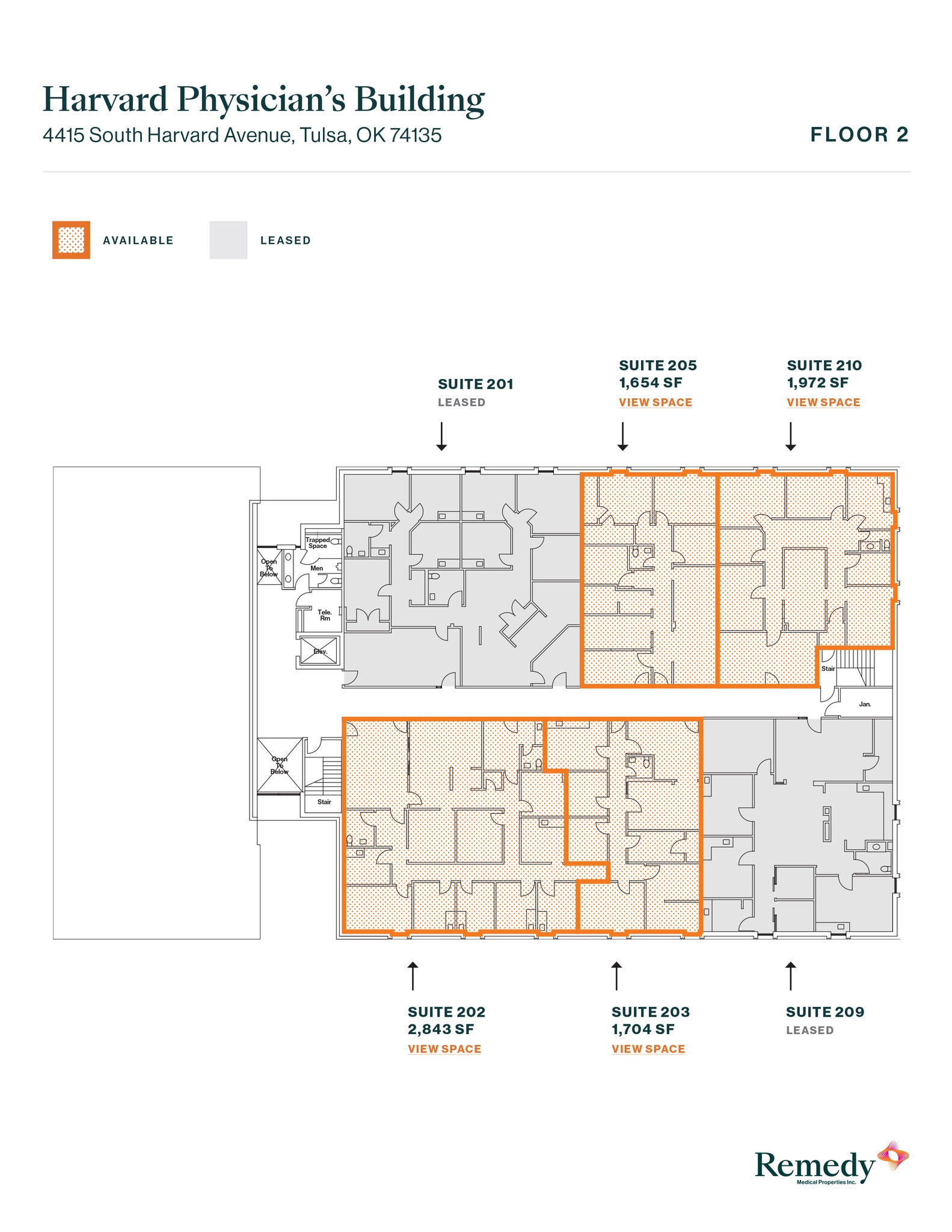 4415 S Harvard Ave, Tulsa, OK for lease Floor Plan- Image 1 of 1