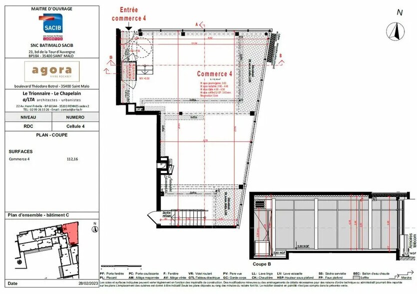 Retail in Saint-Malo for lease - Floor Plan - Image 3 of 4