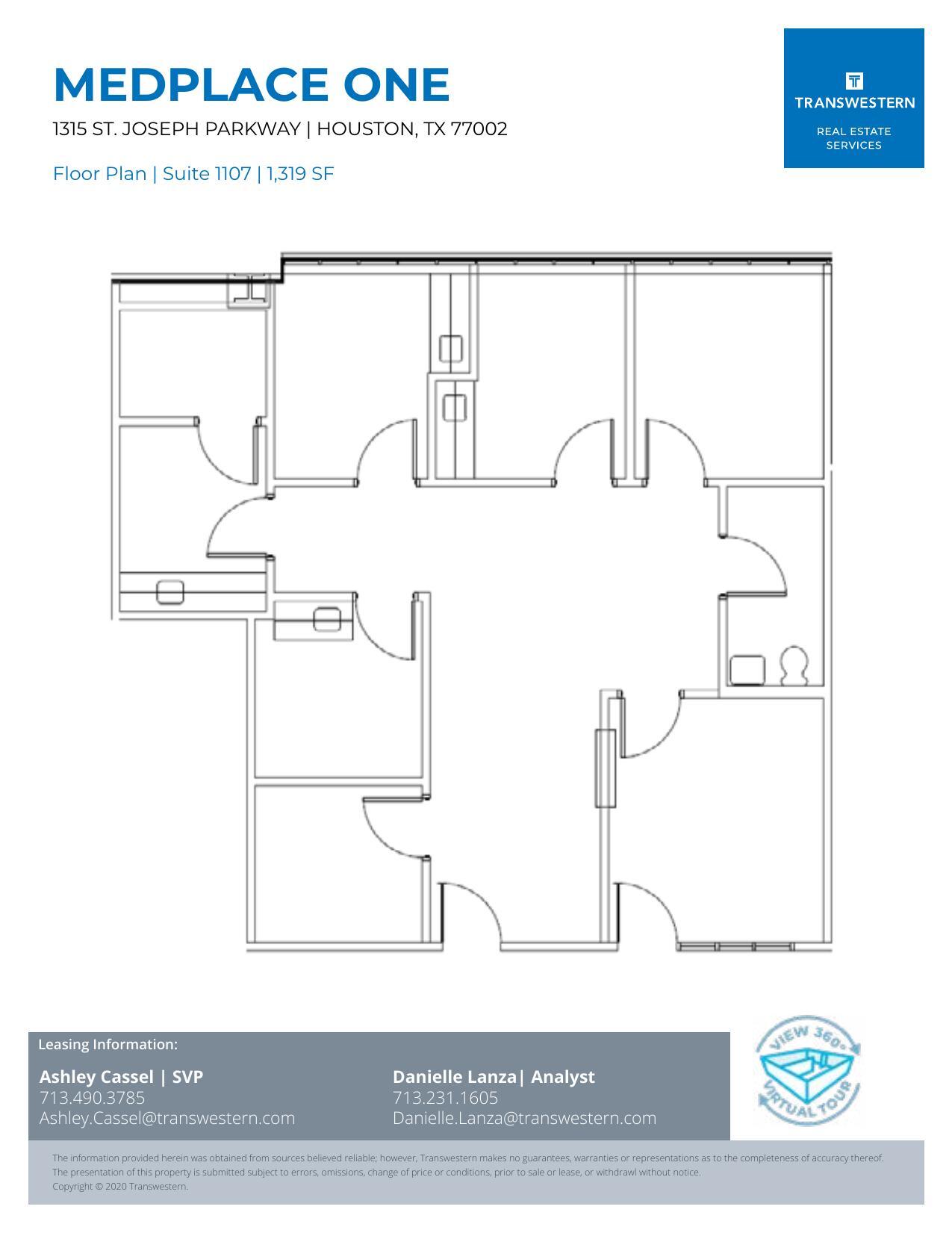1315 St Joseph Pky, Houston, TX for lease Floor Plan- Image 1 of 1