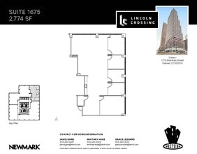 1775 Sherman St, Denver, CO for lease Floor Plan- Image 1 of 2
