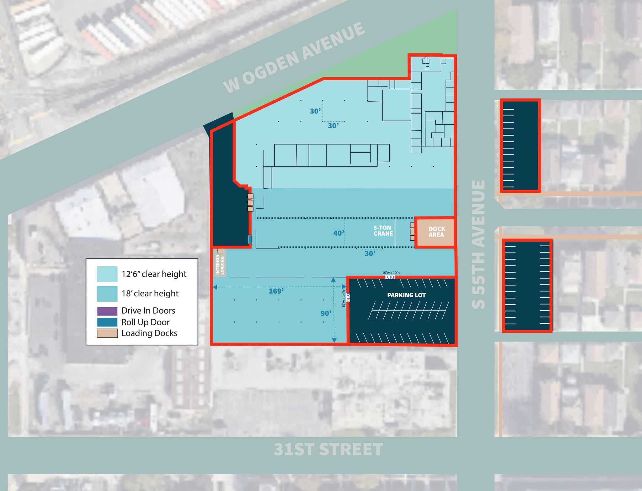 5501 W Ogden Ave, Cicero, IL for lease Site Plan- Image 1 of 2