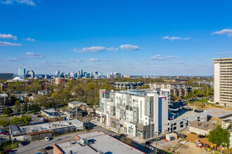 1911 Belcourt Ave, Nashville, TN - aerial  map view