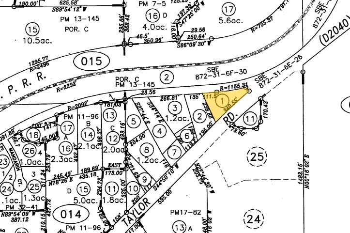 3180 Taylor Rd, Loomis, CA for sale Plat Map- Image 1 of 1