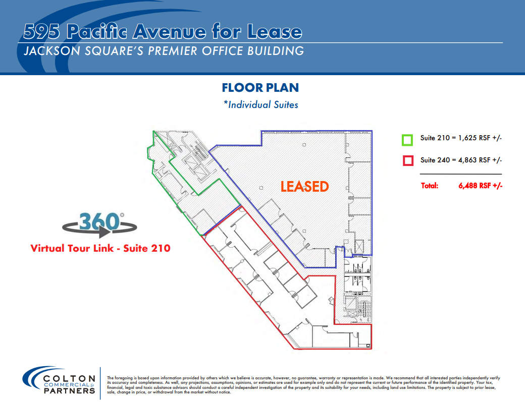 170 Columbus Ave, San Francisco, CA for lease Floor Plan- Image 1 of 6