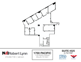 1700 Pacific Ave, Dallas, TX for lease Floor Plan- Image 1 of 1