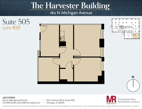 180 N Michigan Ave, Chicago, IL for lease Floor Plan- Image 1 of 6