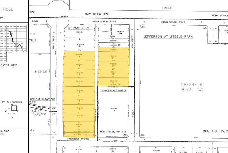 4001 N 3rd St, Phoenix, AZ for sale - Plat Map - Image 2 of 15