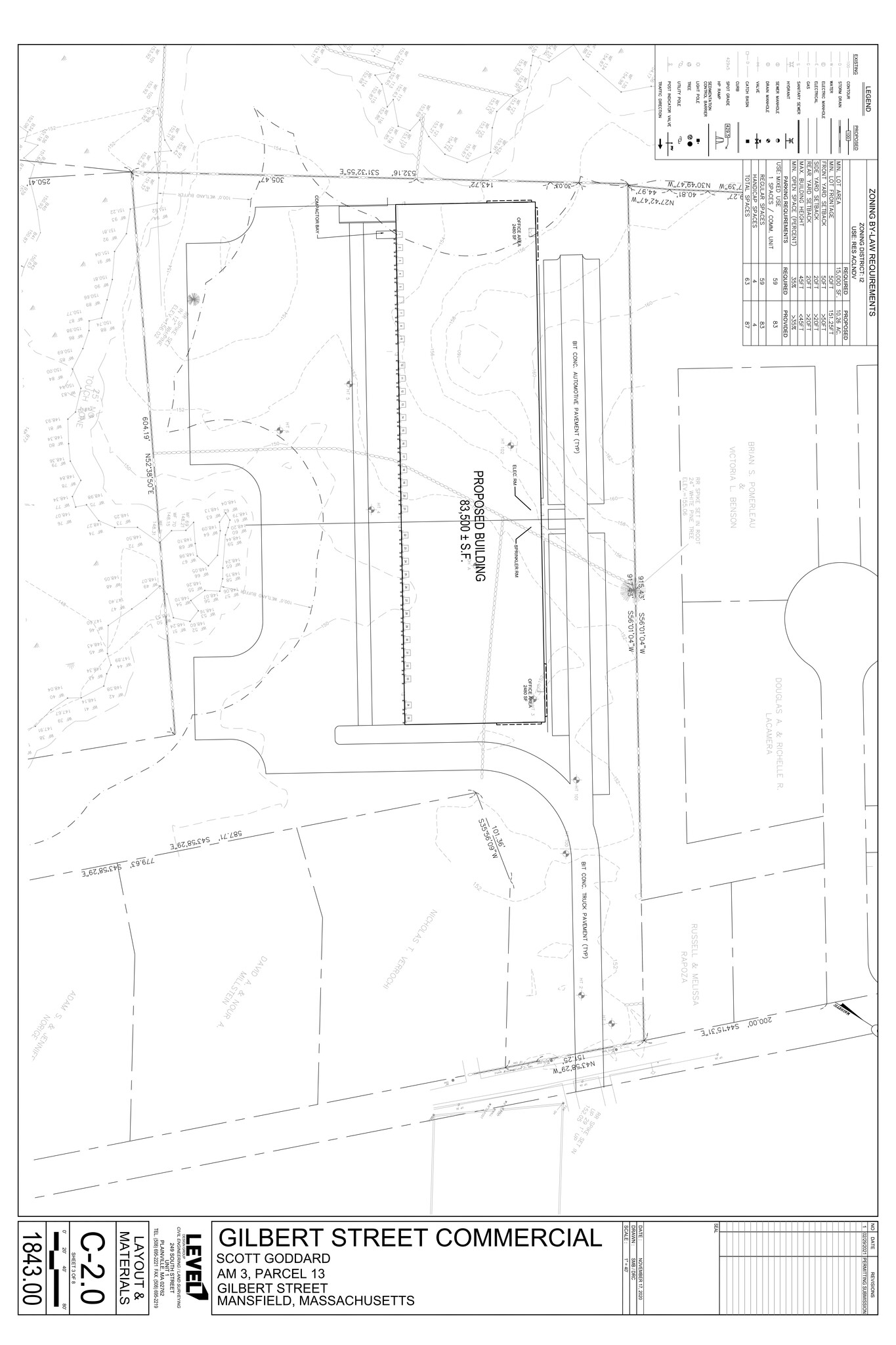 0 Gilbert St, Mansfield, MA for lease Site Plan- Image 1 of 4