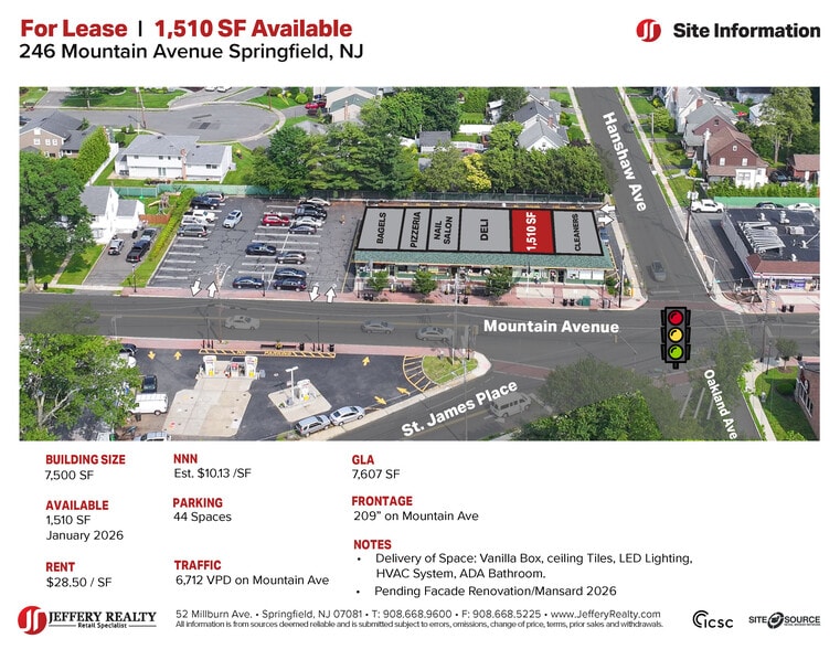 246 Mountain Ave, Springfield, NJ for lease - Building Photo - Image 2 of 3