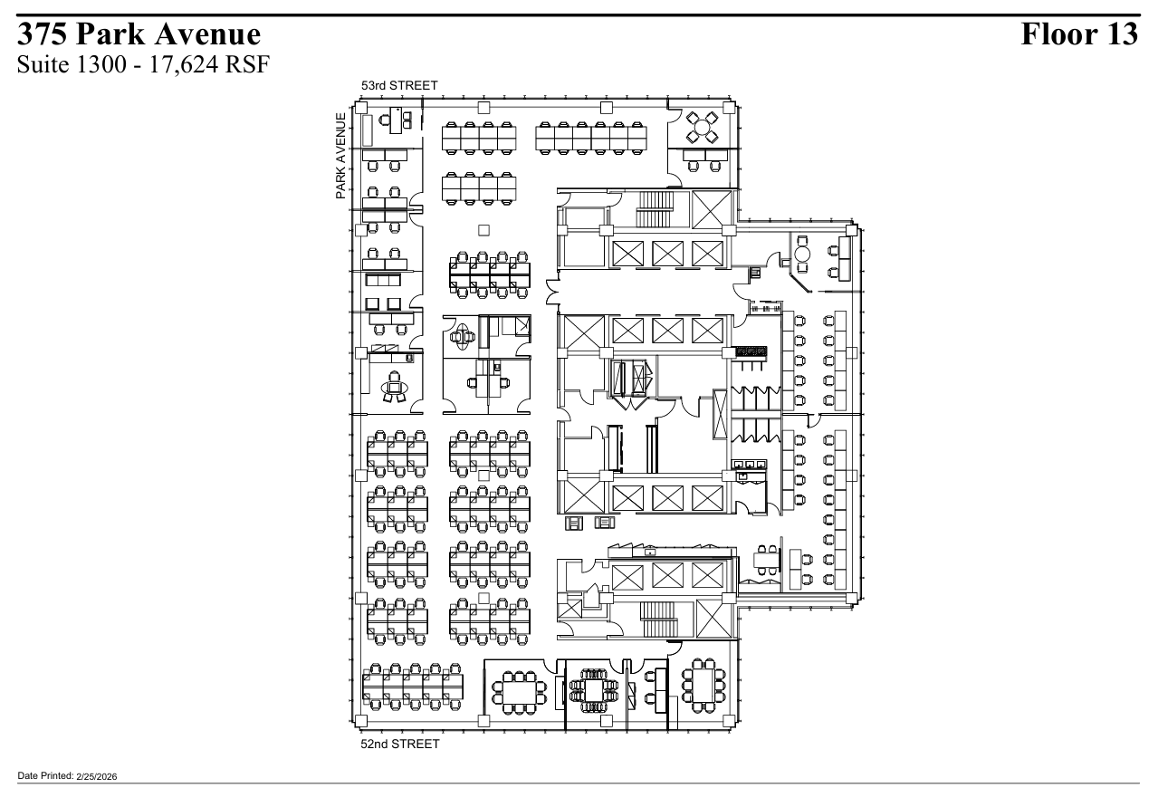 375 Park Ave, New York, NY for lease Floor Plan- Image 1 of 2