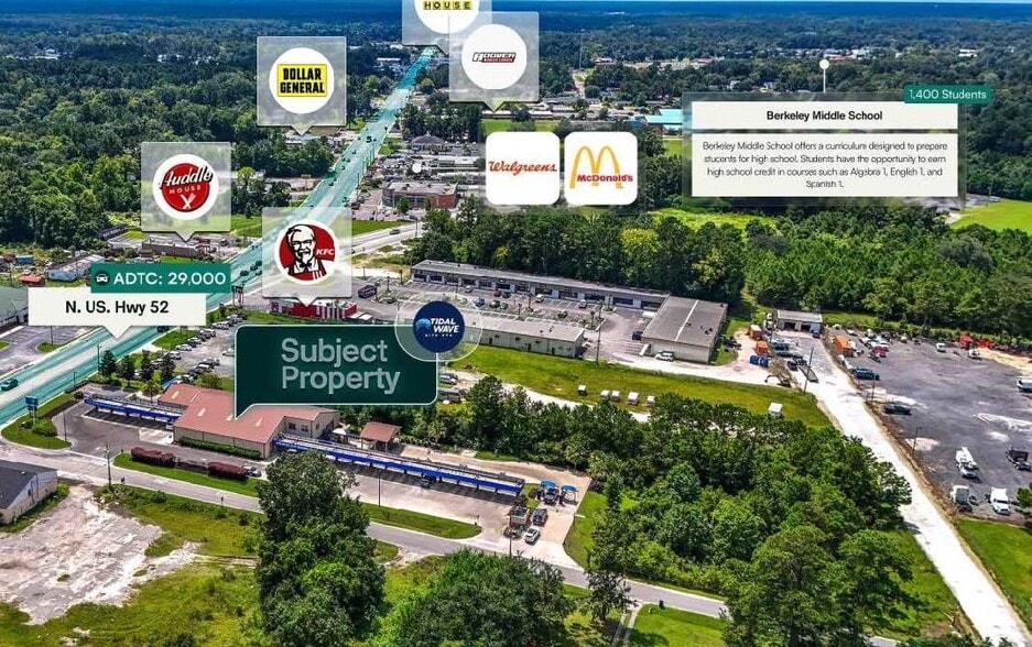 417 N Highway 52, Moncks Corner, SC for sale - Aerial - Image 2 of 2