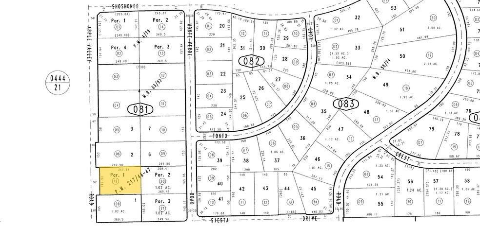 19 Apple Valley Rd, Apple Valley, CA for sale - Plat Map - Image 2 of 2