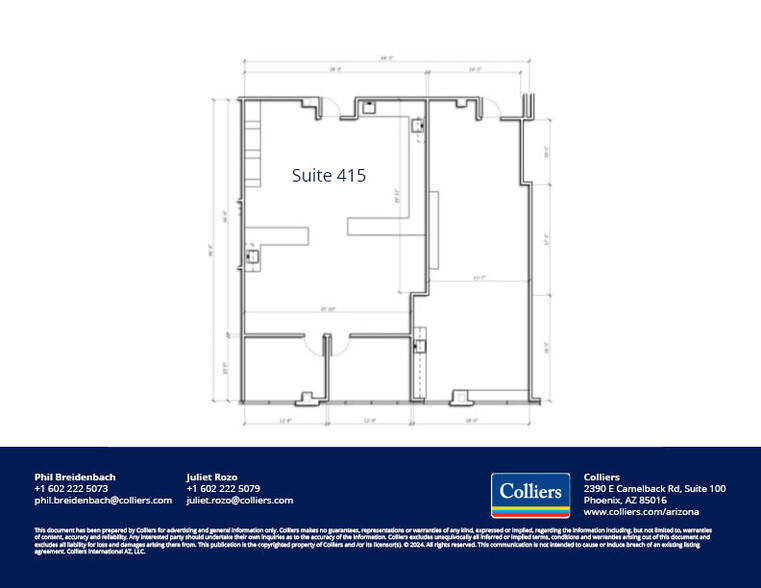 2222 E Highland Ave, Phoenix, AZ for lease - Floor Plan - Image 1 of 11