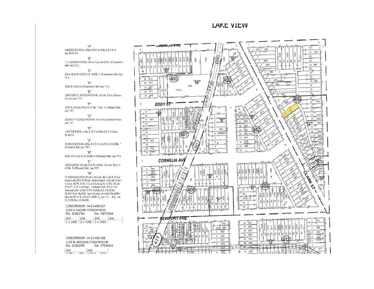 3511 N Clark St, Chicago, IL for lease - Plat Map - Image 3 of 7