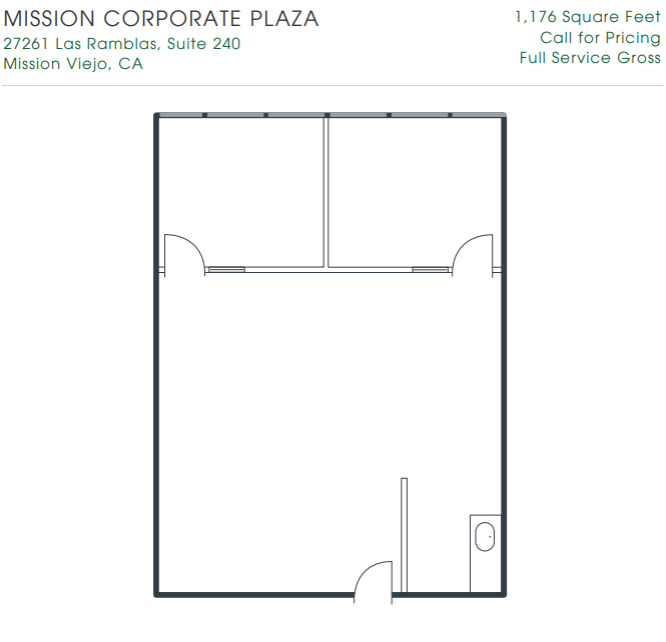 27261 Las Ramblas, Mission Viejo, CA for lease Floor Plan- Image 1 of 2