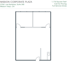 27261 Las Ramblas, Mission Viejo, CA for lease Floor Plan- Image 1 of 2