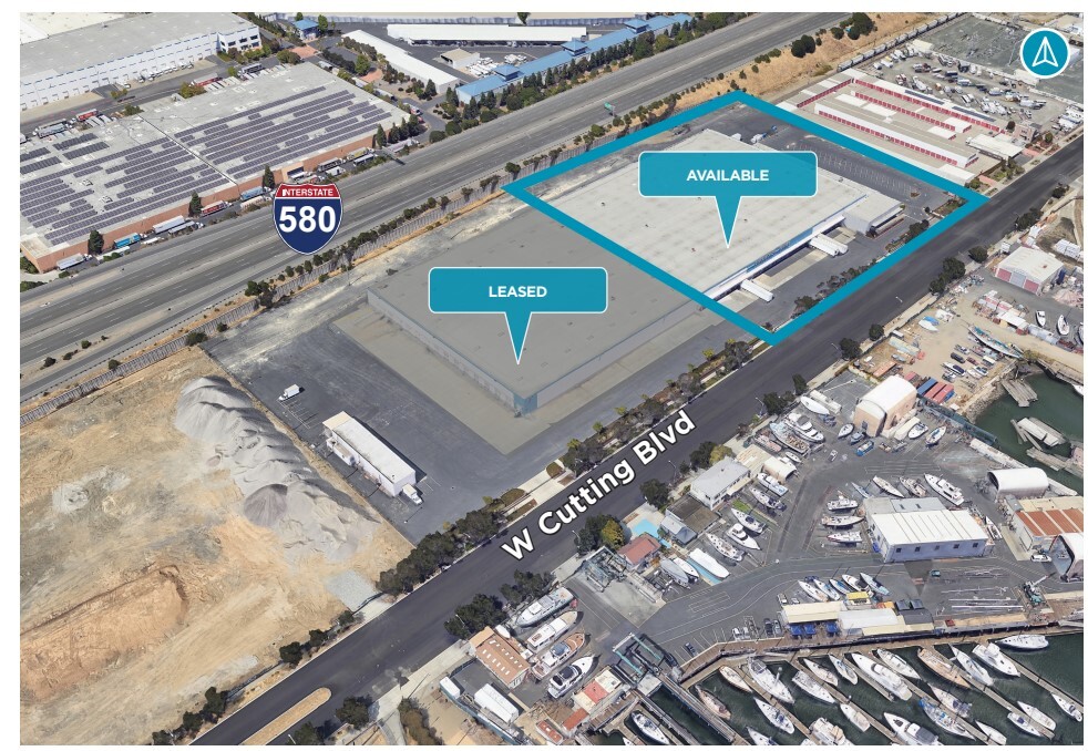 211-213 W Cutting Blvd, Richmond, CA for lease Aerial- Image 1 of 6