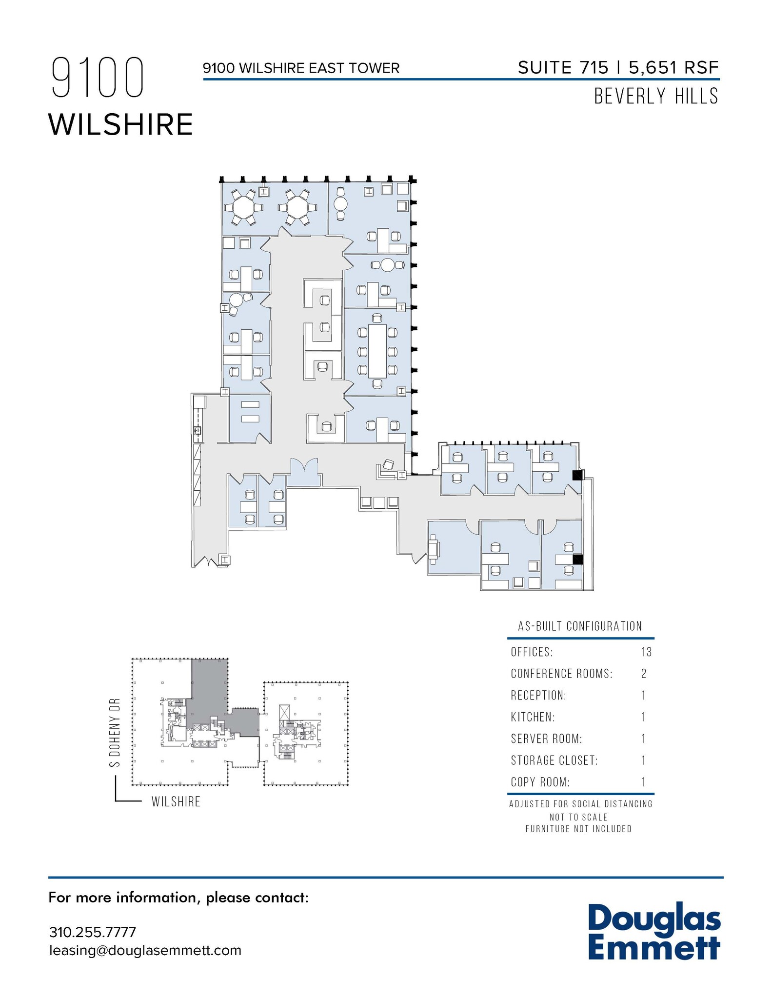 9100 Wilshire Blvd, Beverly Hills, CA for lease Floor Plan- Image 1 of 1