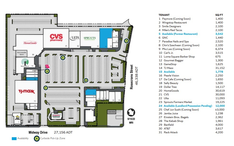 3305-3381 Rosecrans St, San Diego, CA for lease Site Plan- Image 1 of 1