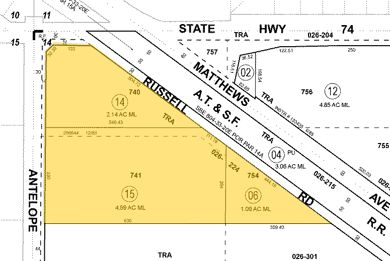 26100 Antelope, Romoland, CA for lease Plat Map- Image 1 of 2