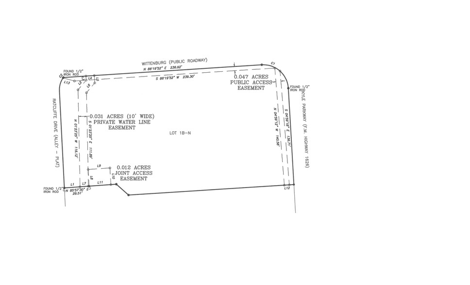 FM 1626, Kyle, TX for lease - Site Plan - Image 2 of 5