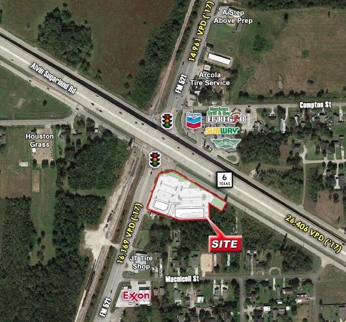 SEC Hwy 6 & FM 521 Rd, Arcola, TX 77583