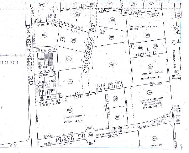 10332 S Dransfeldt Rd, Parker, CO for sale - Plat Map - Image 2 of 4