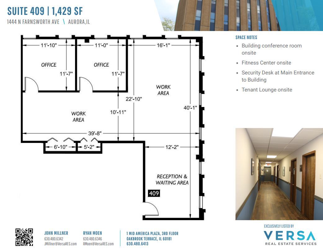 1444 N Farnsworth Ave, Aurora, IL for lease Floor Plan- Image 1 of 2