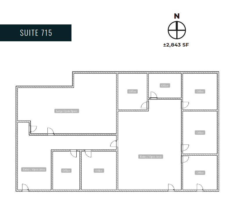 18425 Burbank Blvd, Tarzana, CA for lease Floor Plan- Image 1 of 3