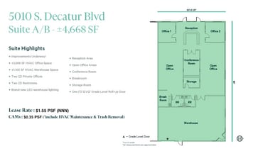 5010 S Decatur Blvd, Las Vegas, NV for lease Floor Plan- Image 2 of 17