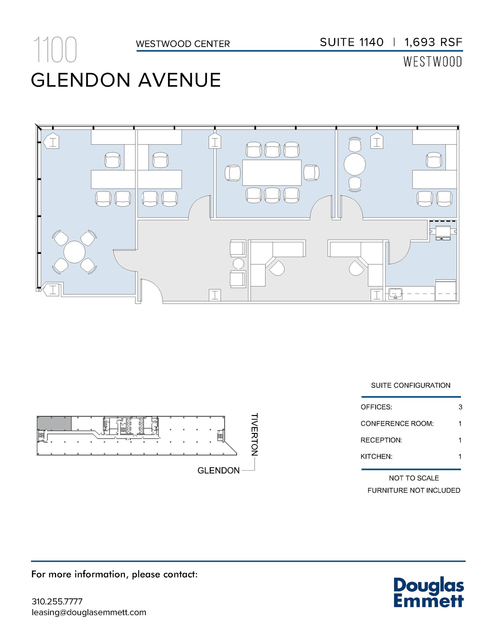 1100 Glendon Ave, Los Angeles, CA for lease Floor Plan- Image 1 of 1