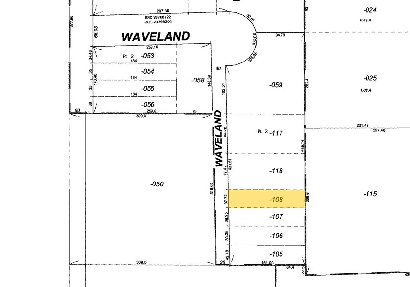 1071-1095 Waveland Ave, Franklin Park, IL for sale - Plat Map - Image 3 of 6